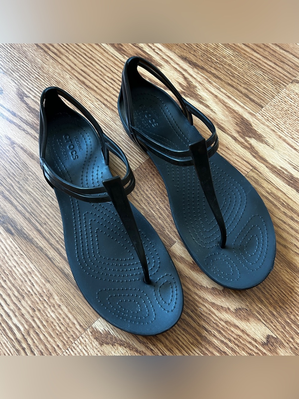 Crocs black sandals